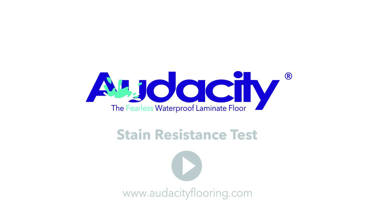 Scratch, stain, and spill-resistant laminate flooring